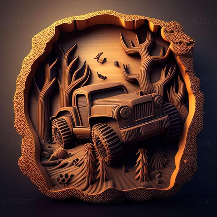 3D модель Игра Битва грузовиков-монстров (STL)